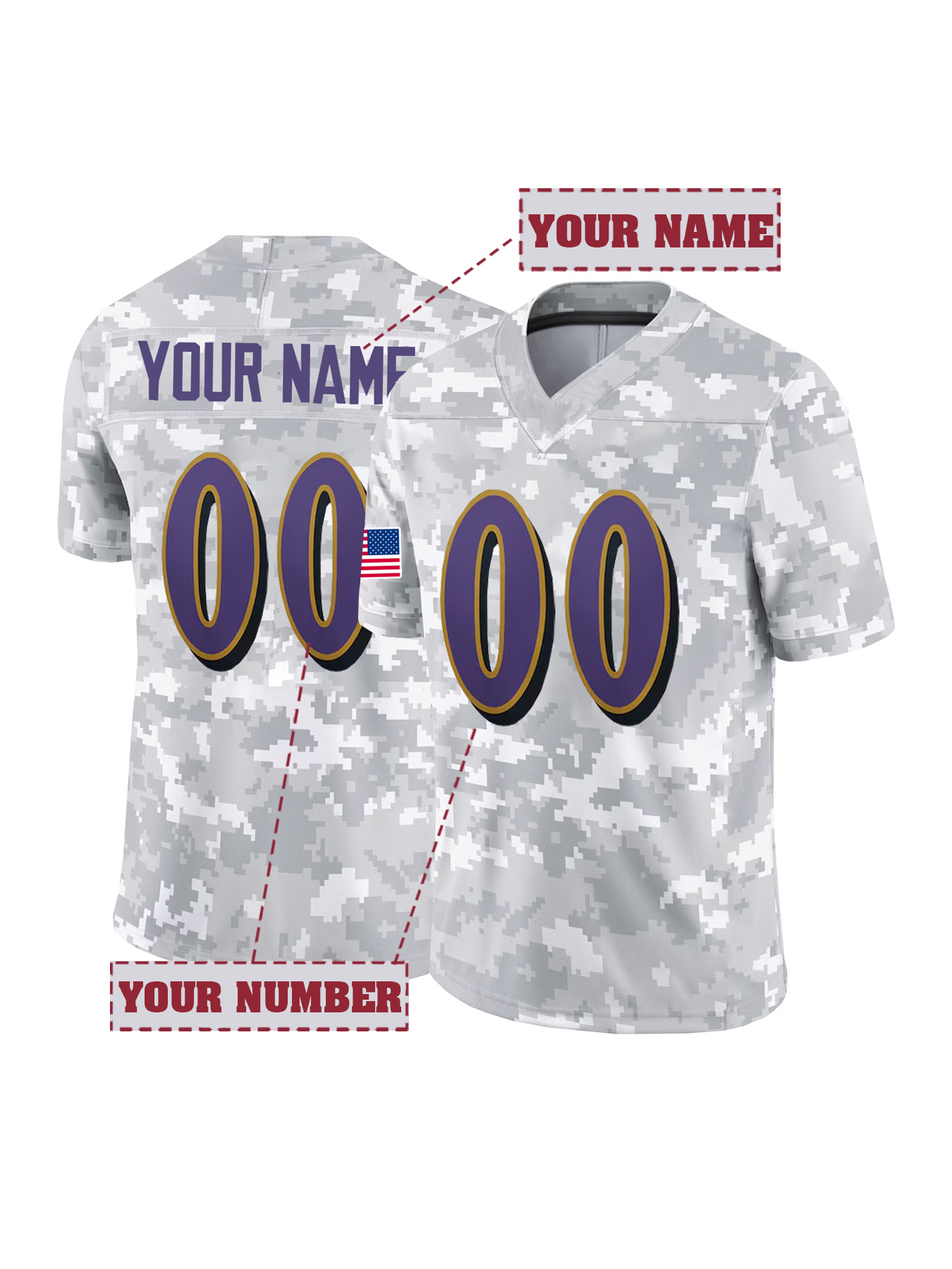 Embroidery Men Shirt - Maglia da Calcio Personalizzata con Nome