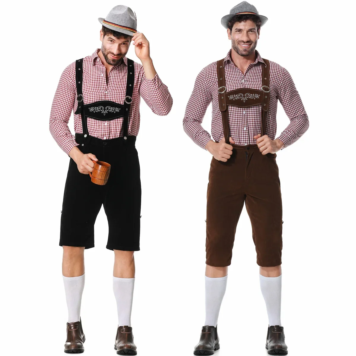 Embroidery Men Shirt - Germania Monaco Tradizionale Oktoberfest Carnevale Abbigliamento