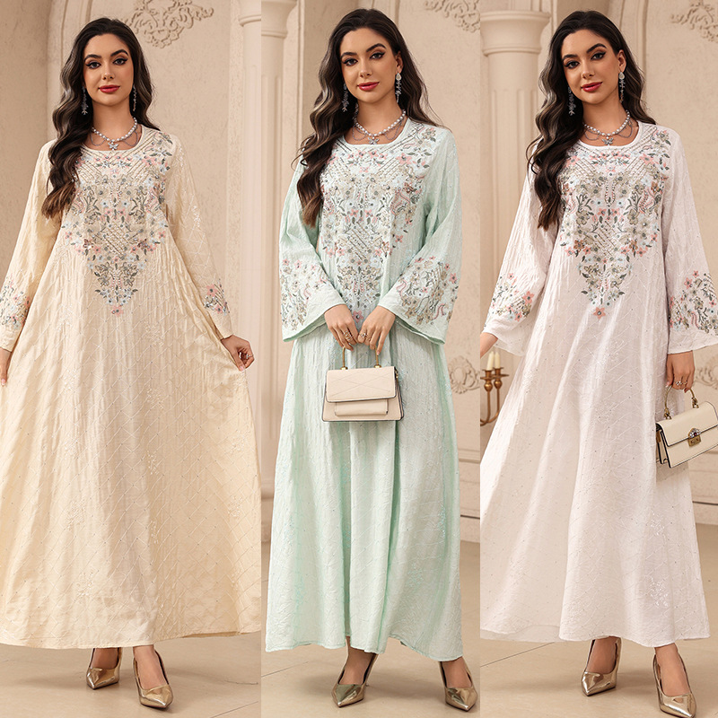 Embroidery Arabic - Abito da Donna per Eid, Abaya