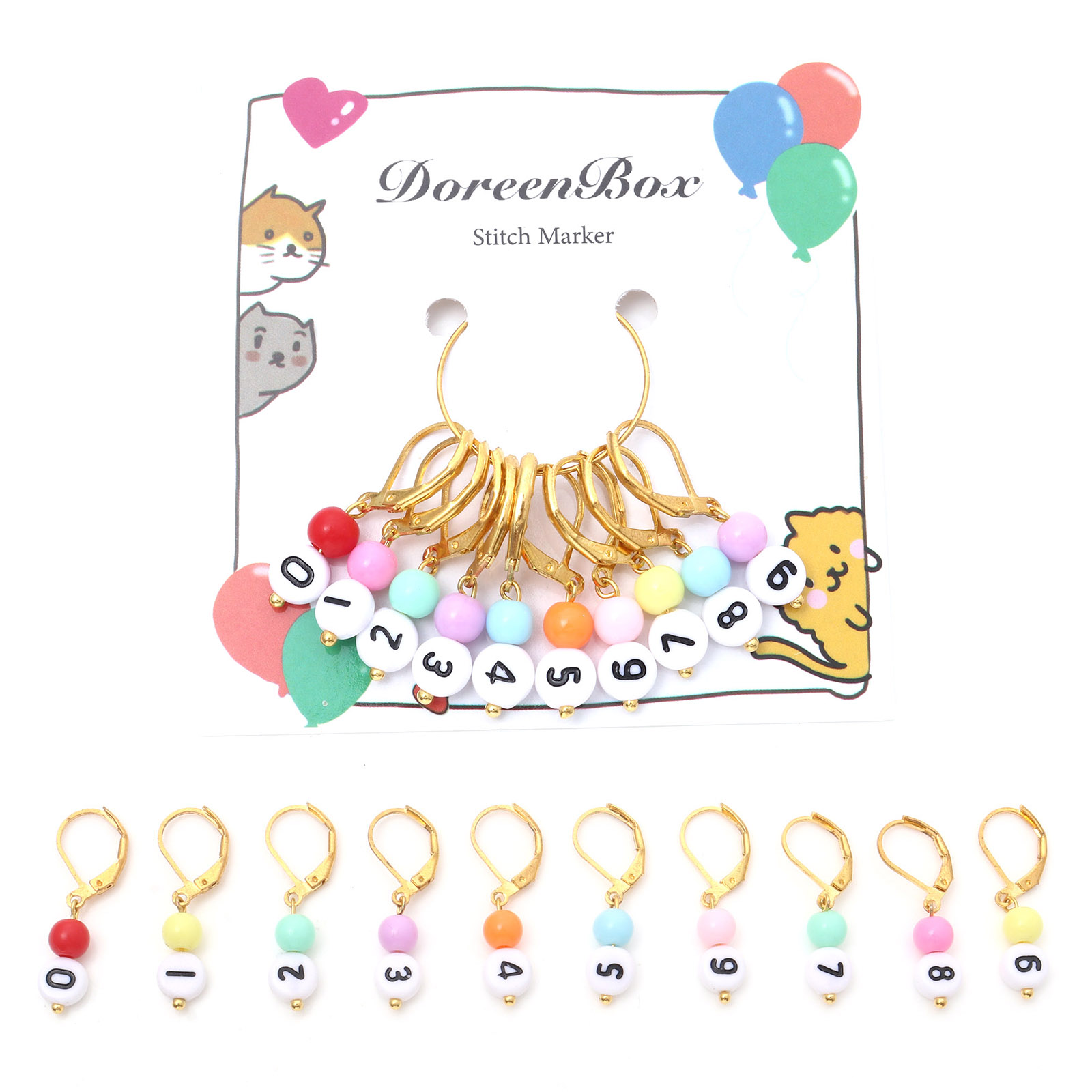 1 Set ( 10 pz/set) pennarelli  - Stitch Marker Ring recensione e prezzo
