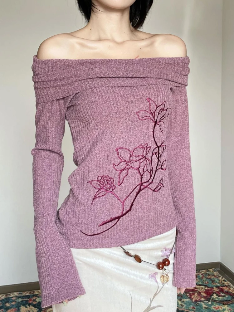 Maglioni da Donna Viola con Ri - Embroidery Thread Yarn recensione e prezzo