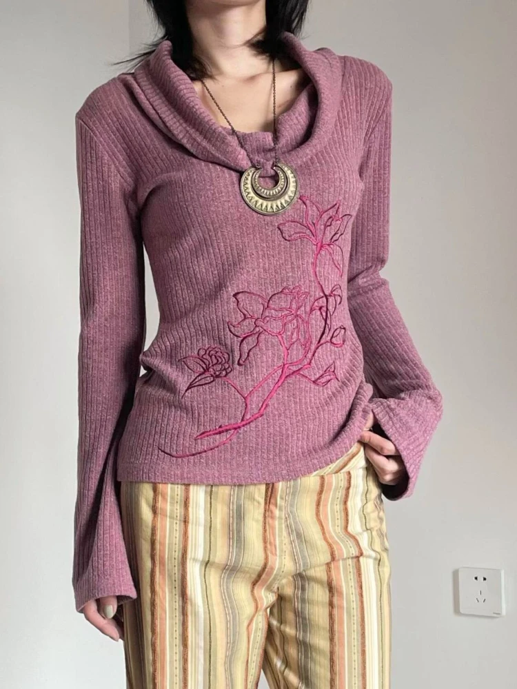 Maglioni da Donna Viola con Ri - Embroidery Thread Yarn recensione e prezzo