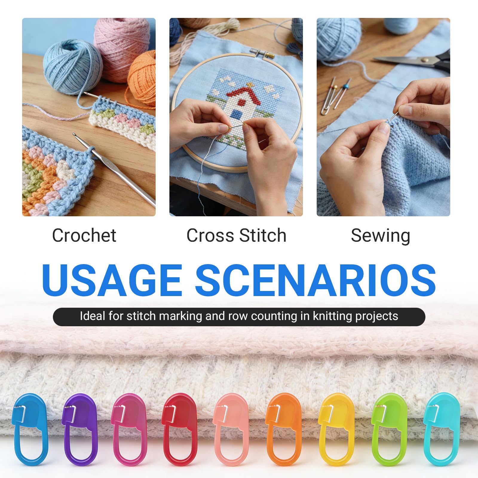 50/100 Pezzi Segnapunti in Res - Stitch Marker Ring recensione e prezzo