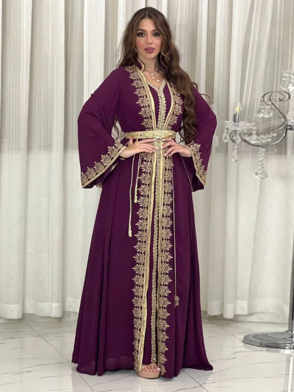 Eid Donne Musulmane Abiti Da F - Embroidery Arabic recensione e prezzo