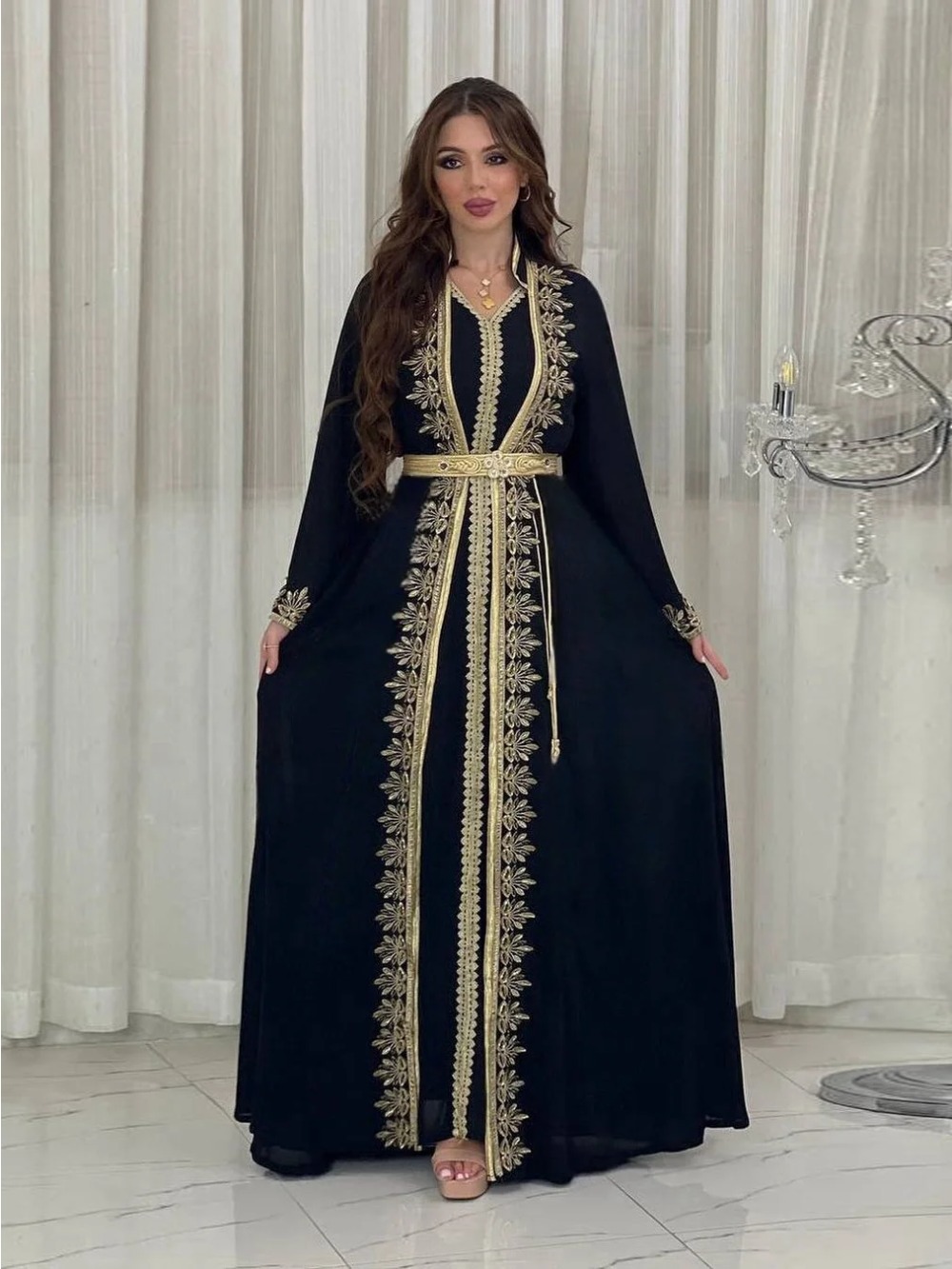 Eid Donne Musulmane Abiti Da F - Embroidery Arabic recensione e prezzo