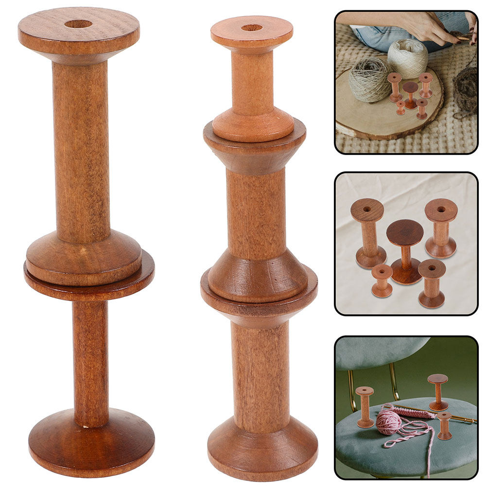 7 pezzi di bobine di legno vin - Embroidery Thread Yarn recensione e prezzo