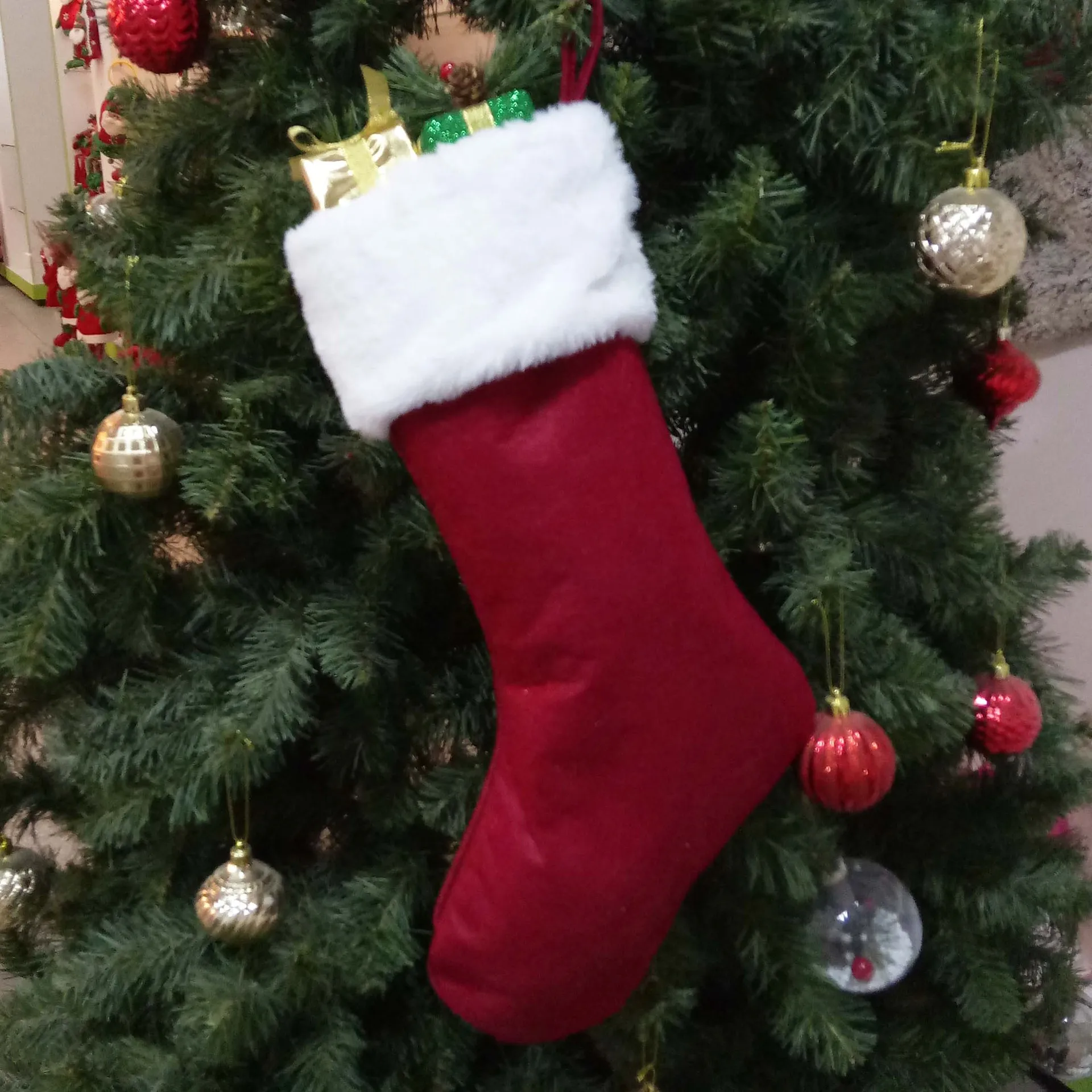 Calze di Babbo Natale Rosse co - Embroidery Xmas Stocking recensione e prezzo