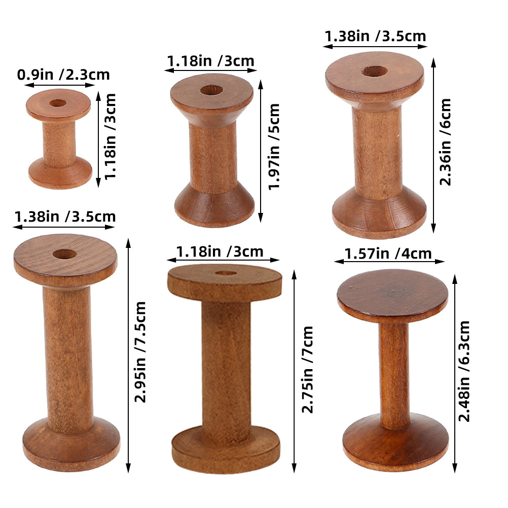 6 Pezzi di Rocchetti di Legno  - Embroidery Thread Yarn recensione e prezzo